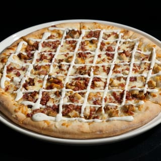 Crispy Chicken Bacon Ranch Pizza