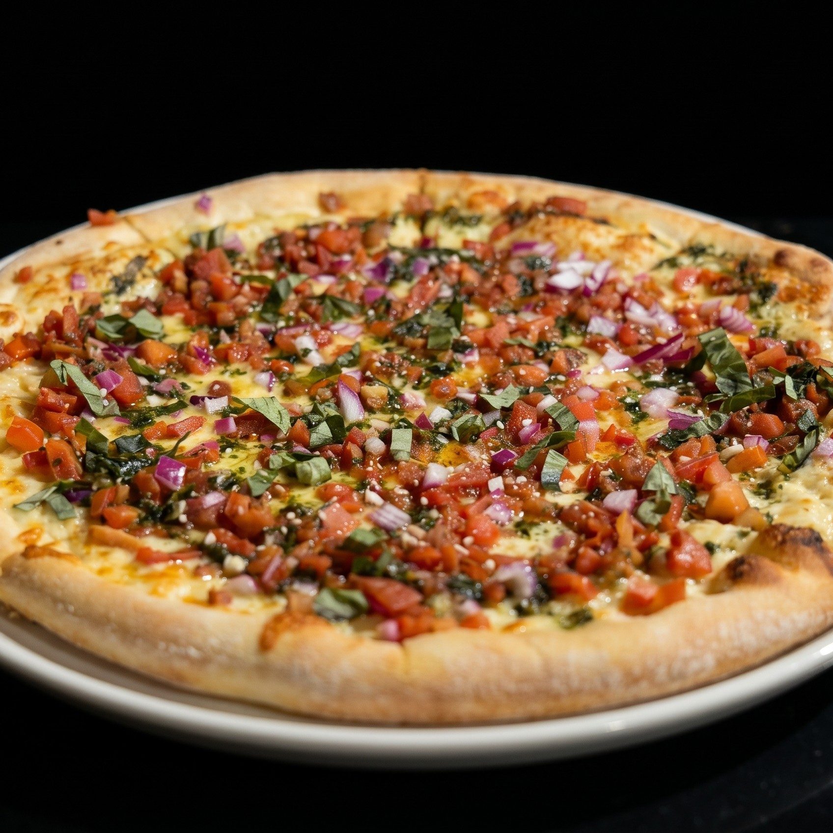 American Bruschetta Pizza.