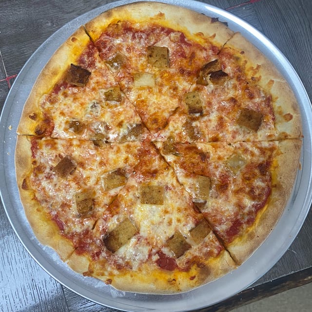 Chicken Parmesan Pizza.