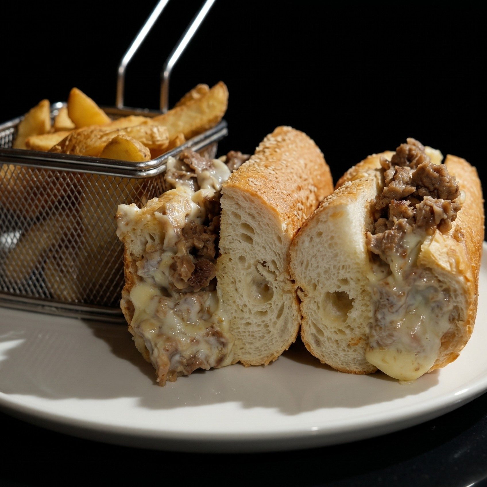 HALF Philly Cheesesteak.