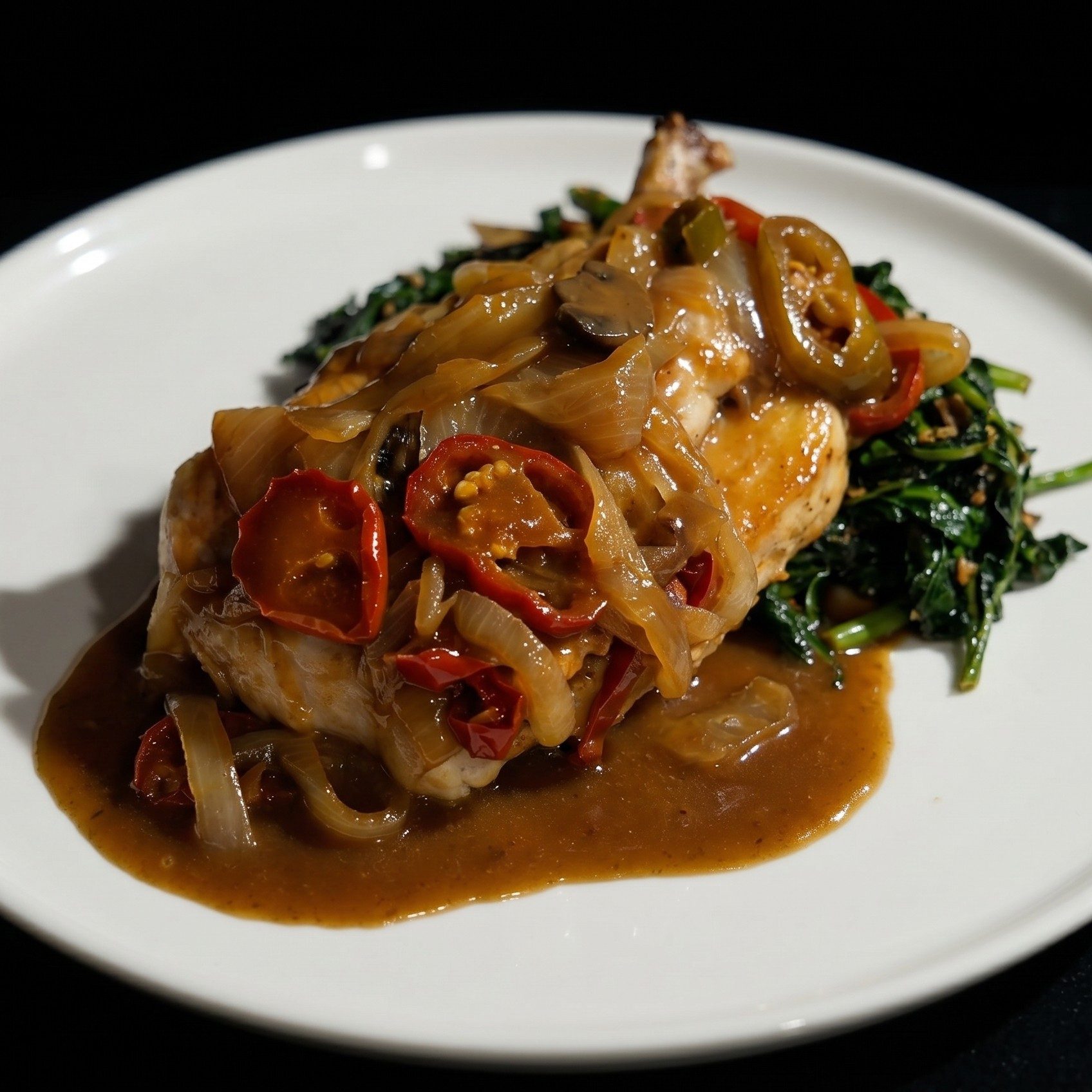 Pork Chop Calabrese.